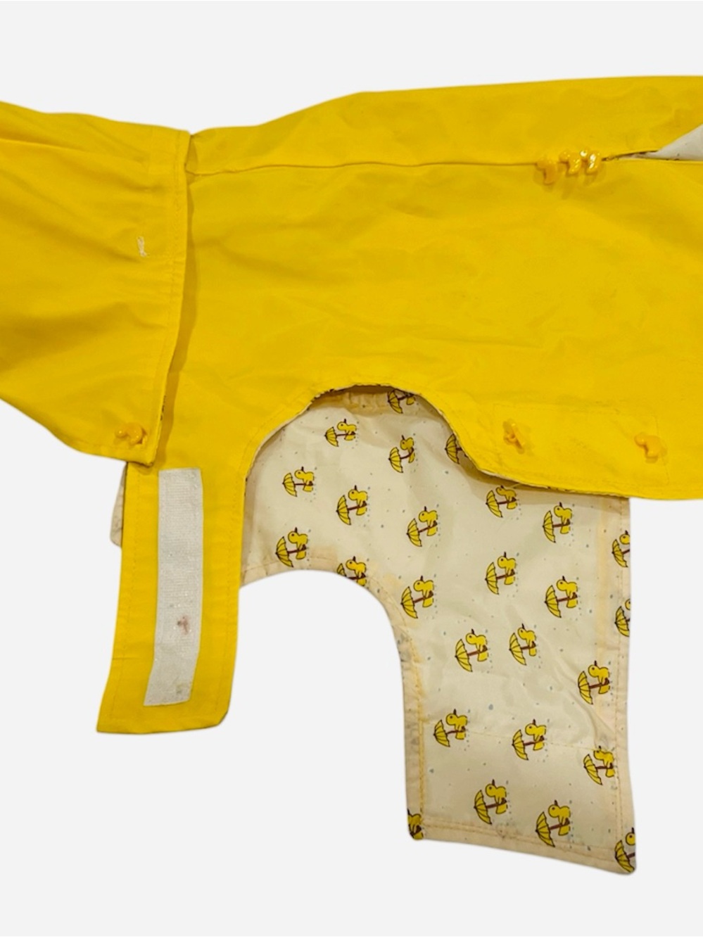 Dog Yellow Raincoat with Lining- size Large